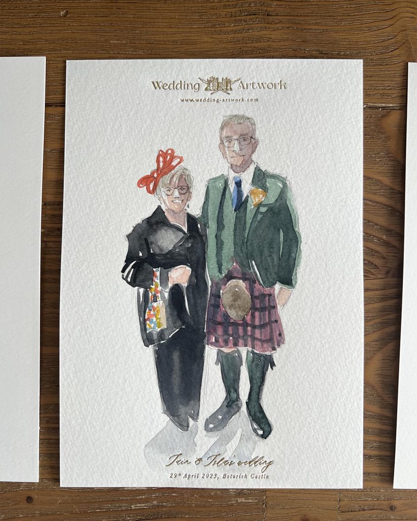 Wedding Guest Portraits Glasgow