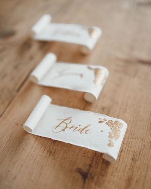 Scroll Place Cards Luxury