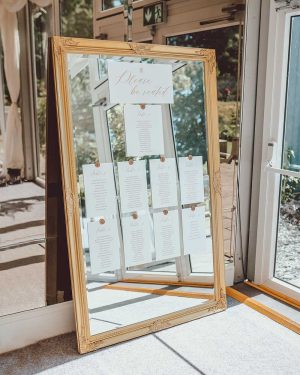 mirror table plan carlowrie castle