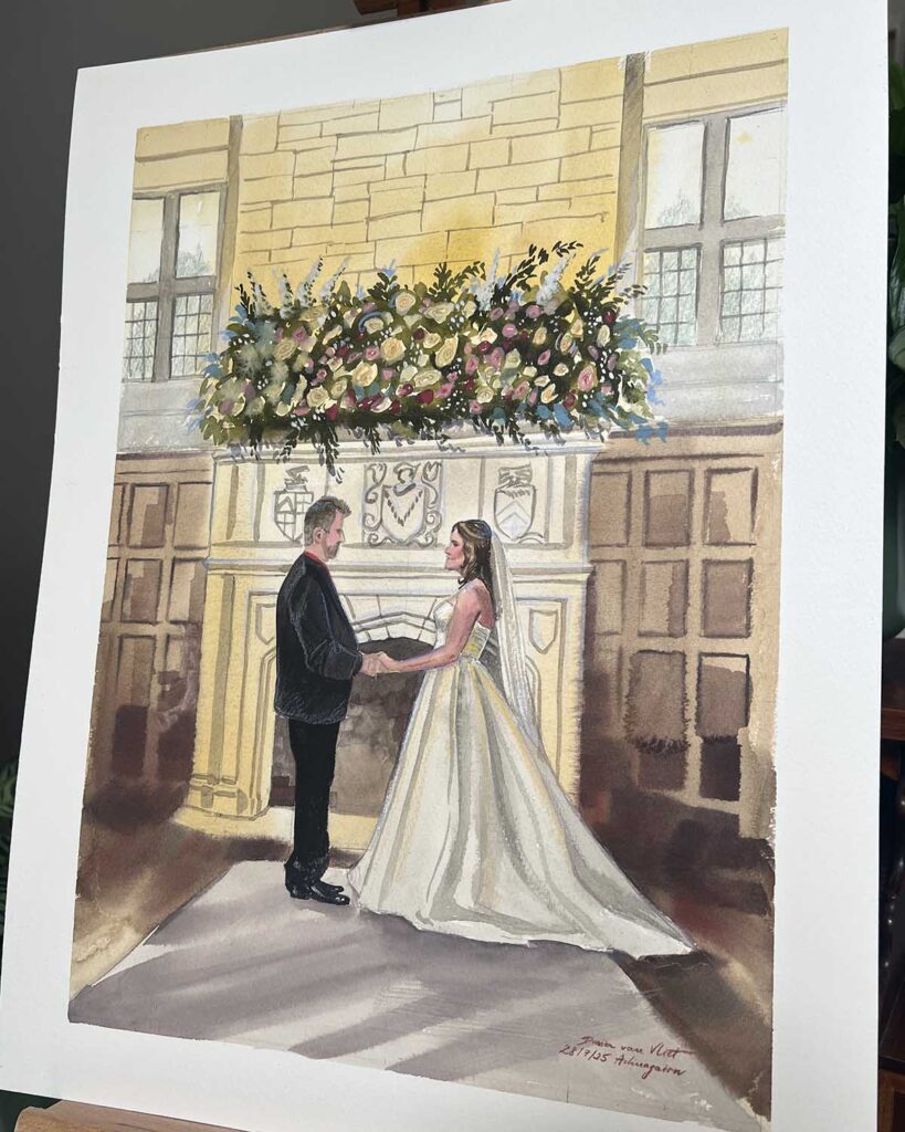 Achnagairn Estate Live Wedding Painter