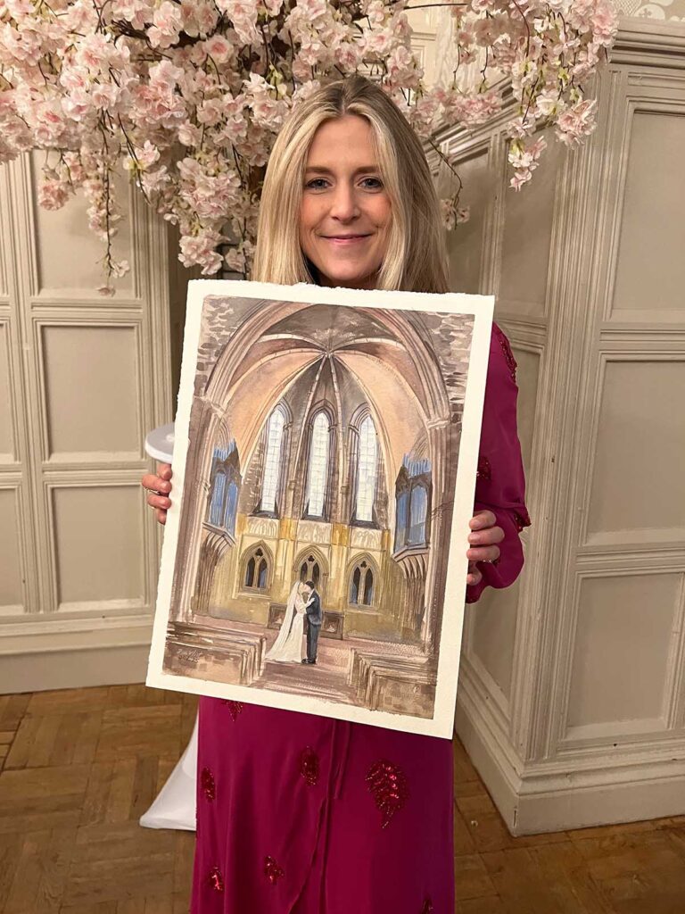 Coats Paisley Live Wedding Painting