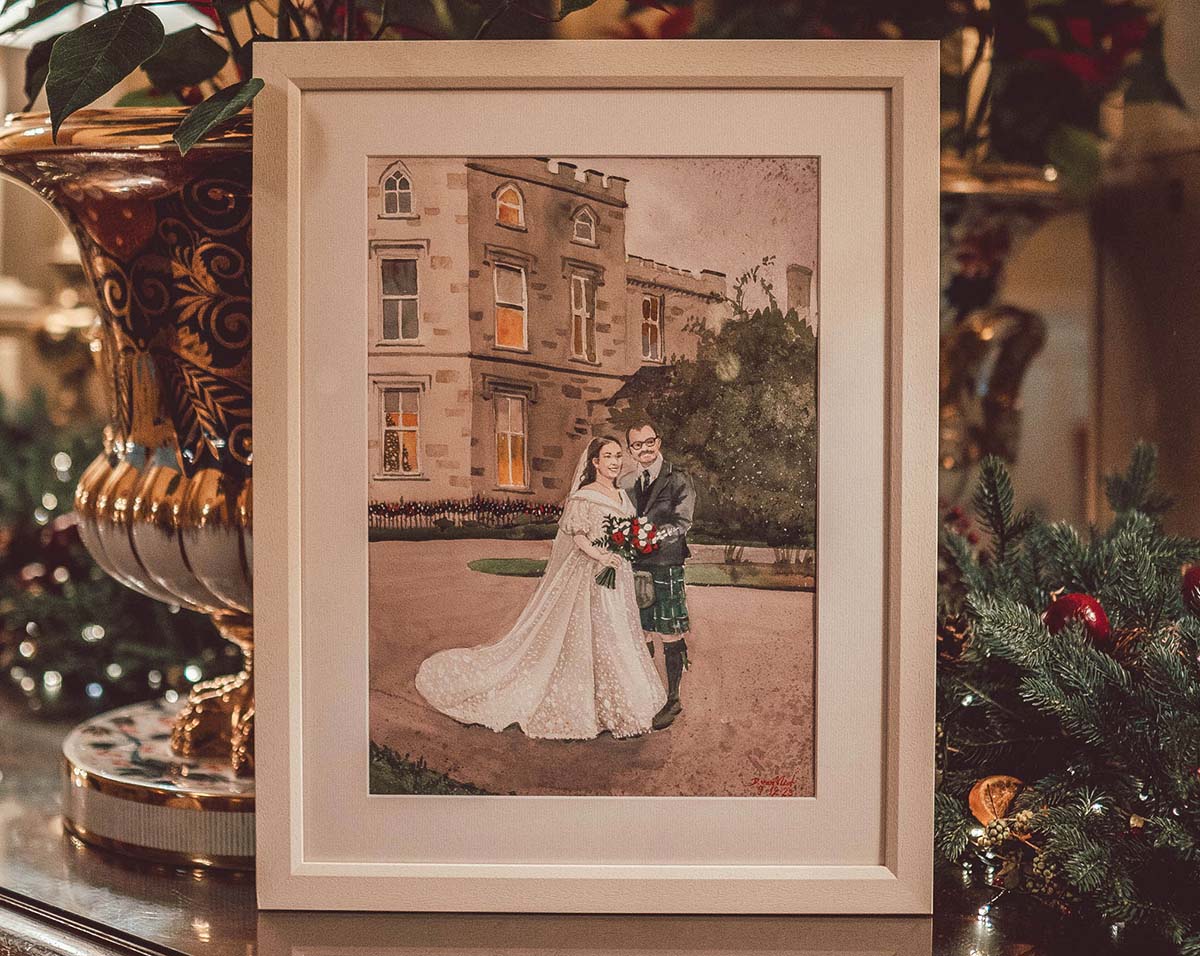 Crossbasket Castle Live Wedding Painter