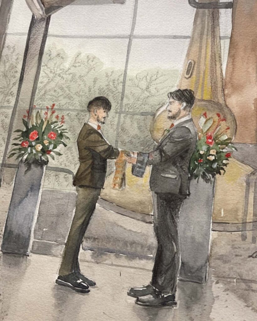 Wedding at a Distillery Whisky