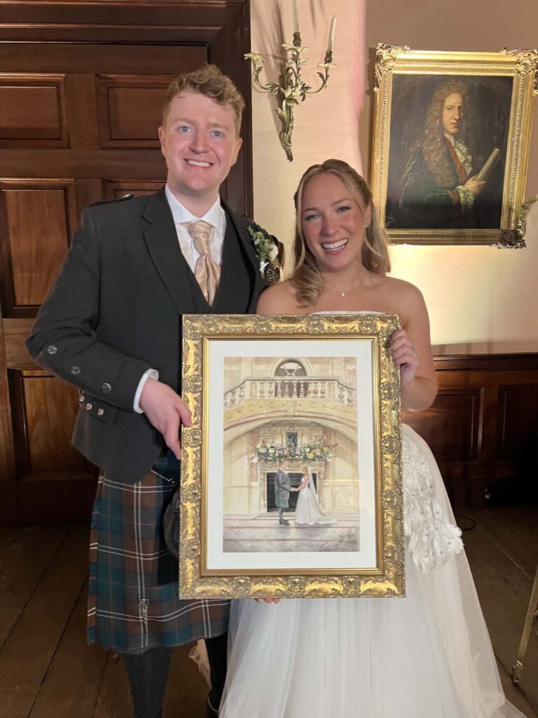 Gosford House Wedding Painting