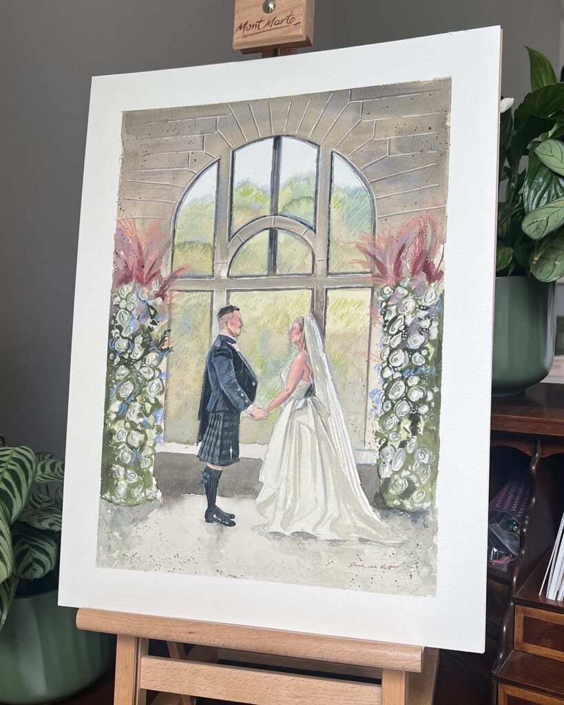 Kinmount House Live Wedding Painter