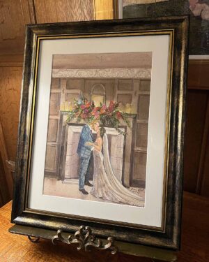 Rowallan Castle Framed Wedding Painting