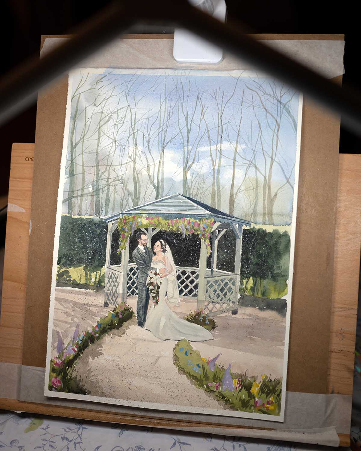 Live Wedding Painter Scotland