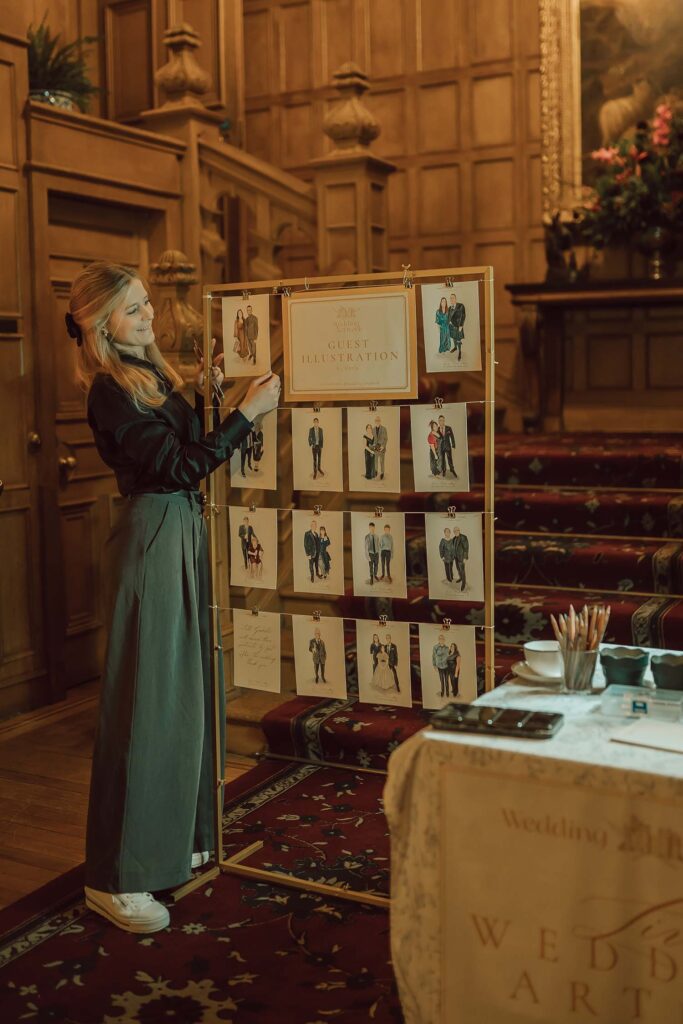 Live Wedding Painter Gleapp Castle