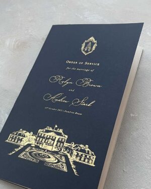 Dumfries House order of service wedding