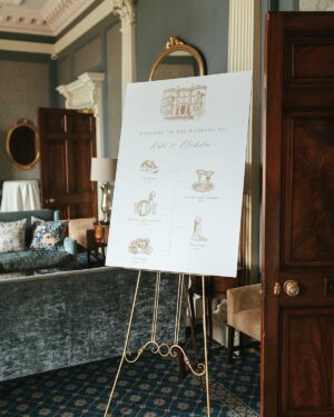 hedsor house wedding sign