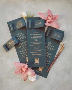 Luxury Wedding menus at Royal College of Physicians